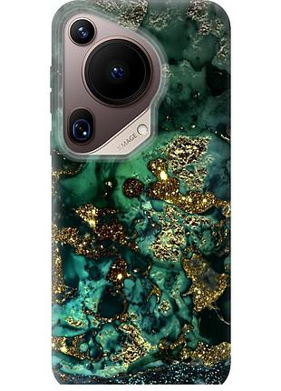 Чохол силіконовий на телефон huawei pura 70 ultra мармур золото багатство "5419u-3704-58250"