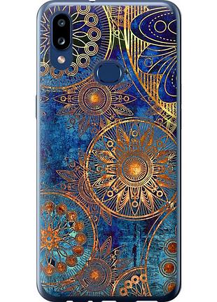 Чехол 2d пластиковый на телефон samsung galaxy a10s a107f золотой узор "678t-1776-58250"