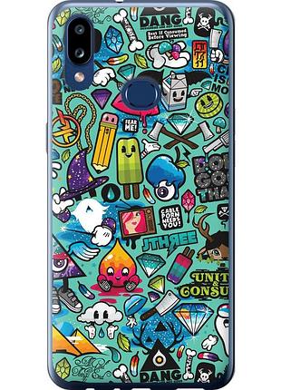 Чехол 2d пластиковый на телефон samsung galaxy a10s a107f стикер бомбинг 1 "693t-1776-58250"