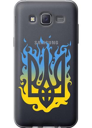 Чохол 2d пластиковий патріотичний на телефон samsung galaxy j5 (2015) j500h герб v1 "5258t-100-58250"