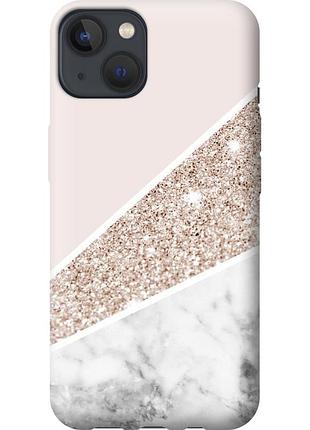 Чехол силиконовый на телефон iphone 13 пастельный мрамор "4342u-2374-58250"