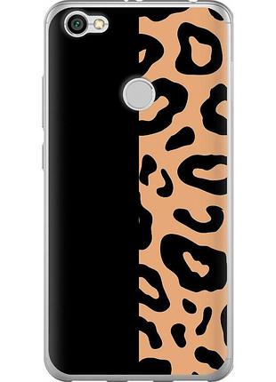 Чехол 2d пластиковый на телефон xiaomi redmi note 5a prime пятна леопарда "4269t-1063-58250"