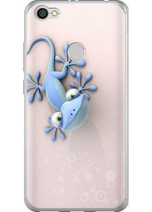 Чехол 2d пластиковый на телефон xiaomi redmi note 5a prime геккончик "1094t-1063-58250"
