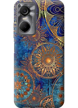Чохол силіконовий на телефон tecno pop 6 pro be8 золотий візерунок "678u-2929-58250"