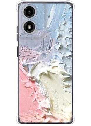 Чехол силикон с усиленными углами на телефон motorola moto g04 пастель v1 "3981sp-3747-58250"