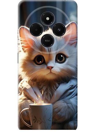 Чехол силиконовый на телефон xiaomi poco m7 white cat "5646u-4141-58250"