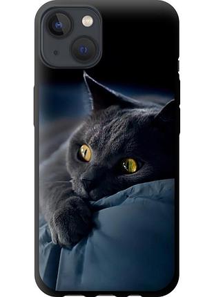Чохол tpu на телефон iphone 13 димчастий кіт "825b-2374-58250"