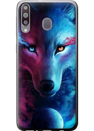 Чехол 2d пластиковый на телефон samsung galaxy m30 арт-волк "3999t-1682-58250"