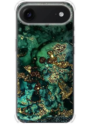 Чехол силикон с усиленными углами на телефон iphone 17 air мрамор золото богатство "5419sp-4032-58250"