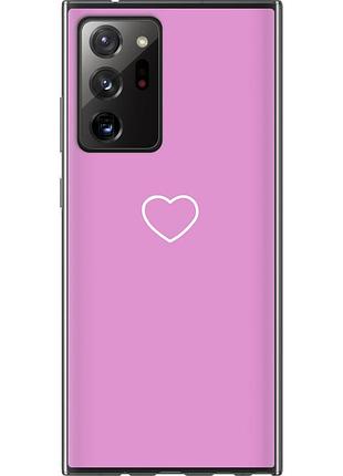 Чохол силіконовий на телефон samsung galaxy note 20 ultra серце 2 "4863u-2051-58250"