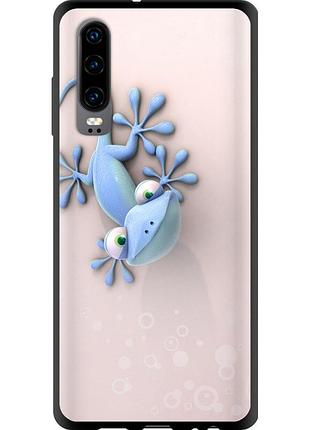 Чехол tpu на телефон huawei p30 геккончик "1094b-1622-58250"