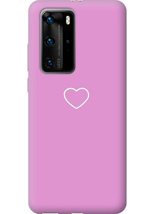 Чехол силиконовый на телефон huawei p40 pro сердце 2 "4863u-1839-58250"
