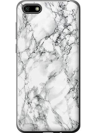 Чохол силіконовий на телефон huawei y5 2018 мармур білий "4480u-1500-58250"
