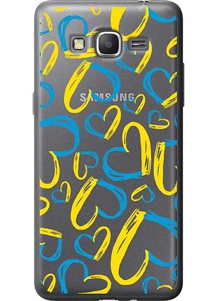Чехол 2d пластиковый патриотический на телефон samsung galaxy j2 prime сердца ua "5292t-466-58250"
