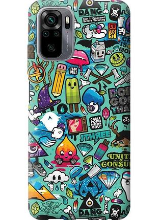 Чохол силіконовий на телефон xiaomi redmi note 10 стікер бомбінг 1 "693u-2277-58250"