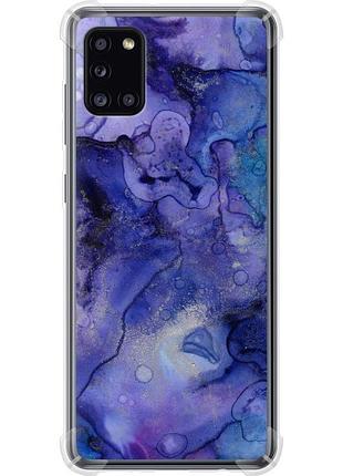 Чохол силіконовий протиударний с посиленими кутами на телефон samsung galaxy a31 a315f мармур 7 "4802sp-1908-58250"