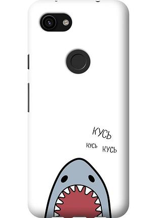 Чохол 2d пластиковий на телефон google pixel 3a xl акула "4870t-1713-58250"