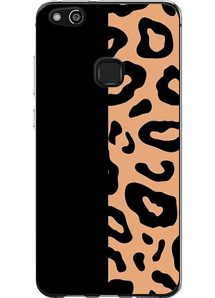 Чехол силиконовый на телефон huawei p10 lite пятна леопарда "4269u-896-58250"
