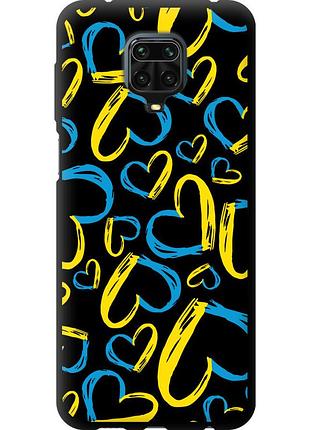 Чехол tpu патриотический на телефон xiaomi redmi note 9s сердца ua "5292b-2029-58250"