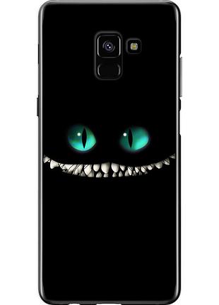 Чехол 2d пластиковый на телефон samsung galaxy a8 plus 2018 a730f чеширский кот "689t-1345-58250"