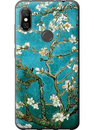 Чохол 2d пластиковий на телефон xiaomi redmi note 6 pro вінсент ван гог. сакура "841t-1551-58250"