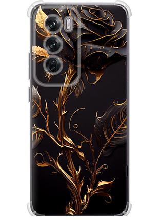 Чехол силикон с усиленными углами на телефон oppo reno12 pro 5g роза 3 "5552sp-3740-58250"
