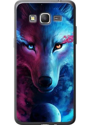 Чехол 2d пластиковый на телефон samsung galaxy grand prime ve g531h арт-волк "3999t-212-58250"