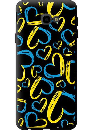 Чехол tpu патриотический на телефон samsung galaxy j4 plus 2018 сердца ua "5292b-1594-58250"