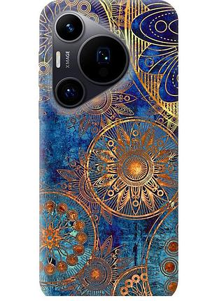 Чохол силіконовий на телефон huawei pura 70 золотий візерунок "678u-3703-58250"