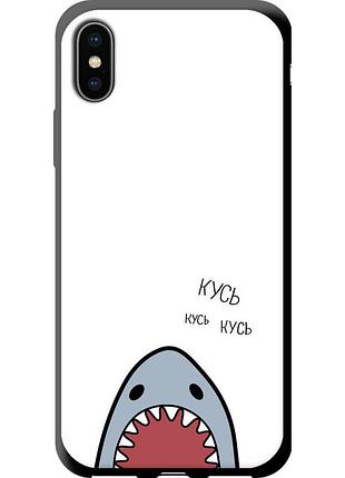 Чехол tpu на телефон iphone x акула "4870b-1050-58250"