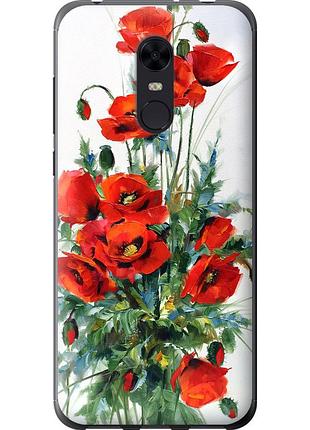 Чехол силиконовый на телефон xiaomi redmi 5 plus маки "523u-1347-58250"