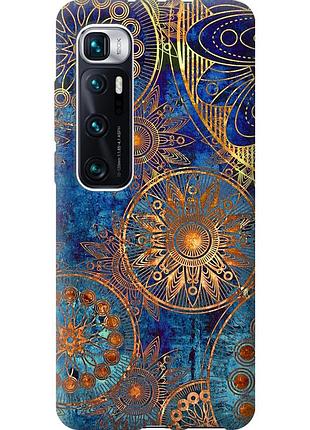 Чехол 2d пластиковый на телефон xiaomi mi 10 ultra золотой узор "678t-2064-58250"