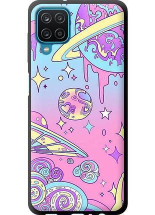 Чехол tpu на телефон samsung galaxy m12 m127f розовая галактика "4146b-2360-58250"