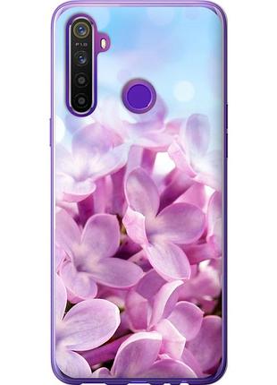 Чехол 2d пластиковый на телефон realme 5 сирень "527t-1862-58250"