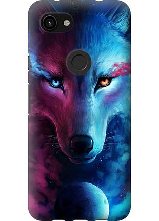 Чохол 2d пластиковий на телефон google pixel 3a xl арт-вовк "3999t-1713-58250"