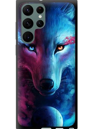 Чохол tpu на телефон samsung galaxy s22 ultra арт-вовк "3999b-2500-58250"