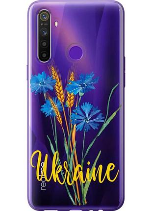 Чохол 2d пластиковий патріотичний на телефон realme 5 ukraine v2 "5445t-1862-58250"