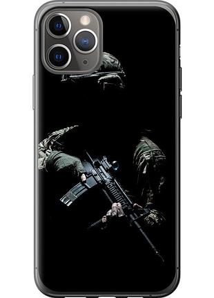Чехол 2d пластиковый патриотический на телефон iphone 11 pro защитник v3 "5226t-1788-58250"