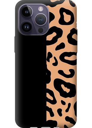 Чехол силиконовый на телефон iphone 14 pro max пятна леопарда "4269u-2667-58250"