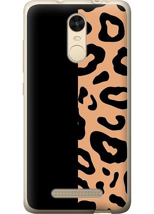 Чехол 2d пластиковый на телефон xiaomi redmi note 3 pro пятна леопарда "4269t-335-58250"