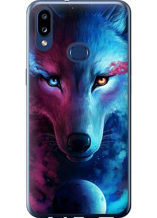 Чехол 2d пластиковый на телефон samsung galaxy a10s a107f арт-волк "3999t-1776-58250"