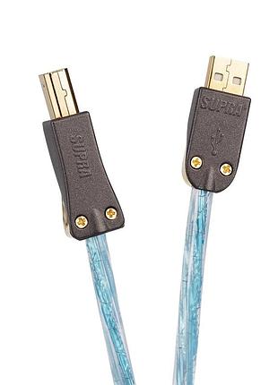 Usb кабель supra excalibur ab 5m ice blue metallic