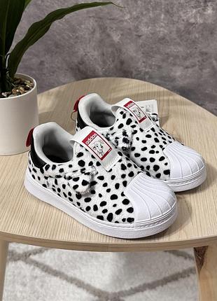 24р, 25р, 26р, 26.5р, новые детские кроссовки (слипоны) adidas superstar 360 disney, на девочку или на мальчика