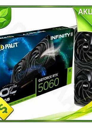 Ve відеокарта geforce rtx 5060 new version palit 8гб gddr7 для ігор активне охолодження 128-біт hdmi 3 n6w_ver