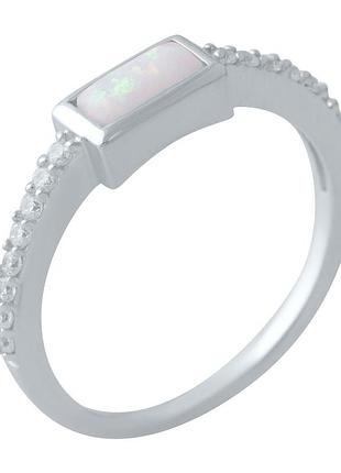Серебряное кольцо proba с опалом 0.373ct, вес изделия 1,59 гр (2018445) 17.5 размер
