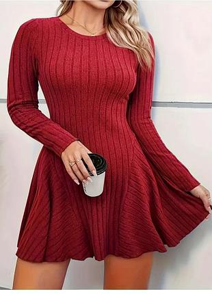 Платье в рубчик от shein