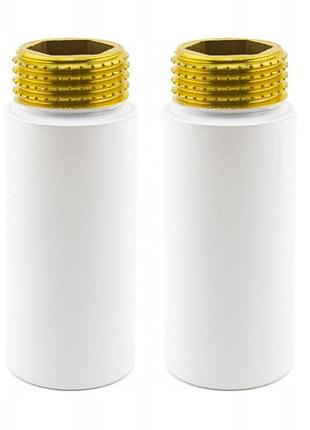 Комплект удлинителей navin m22×1,5×1/2", 50 мм, белый, 2 шт