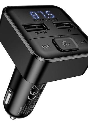 Азп з fm-модулятором borofone bc63 selecto car bt fm transmitter black