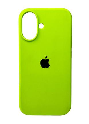 Чохол для смартфона silicone full case aa open cam for apple iphone 16 24,shiny green