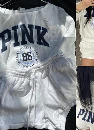 Костюм pink від victoria’s secret на флісі розмір s